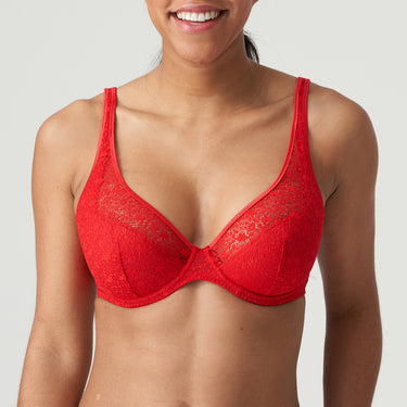 PrimaDonna Twist Epirus bh halv vatteret dybt V red Rød 1