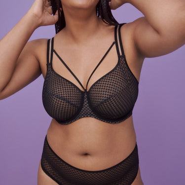 PrimaDonna Twist Glass Beach bh fuld skål black Sort 9