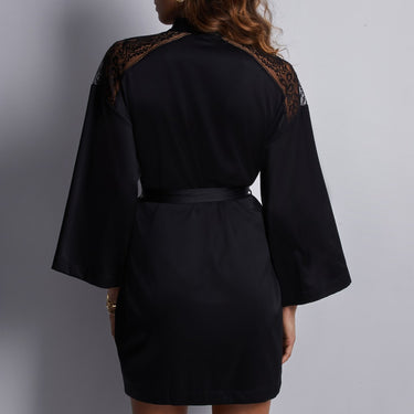 Midnight Whisper short kimono silk