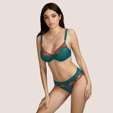 Andres Sarda Janis bh trekvart skål jasper green Grøn 6