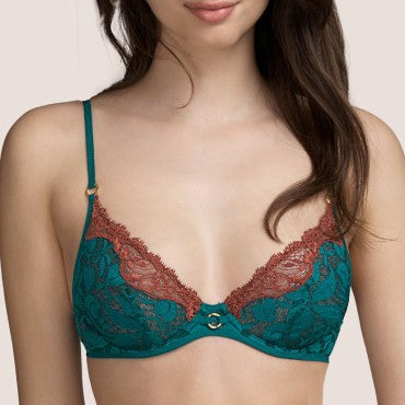 Andres Sarda Janis bh trekvart skål jasper green Grøn 7