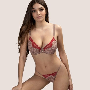 Andres Sarda Janis bh trekvart skål make-up Beige 5