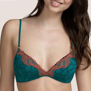 Andres Sarda Janis bh uden bøjle trekants bh jasper green Grøn 1