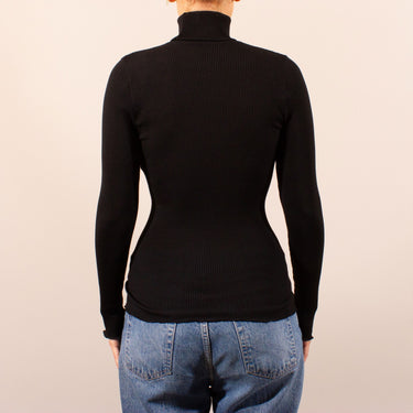Costina rib T-Shirt turtleneck long sleeve