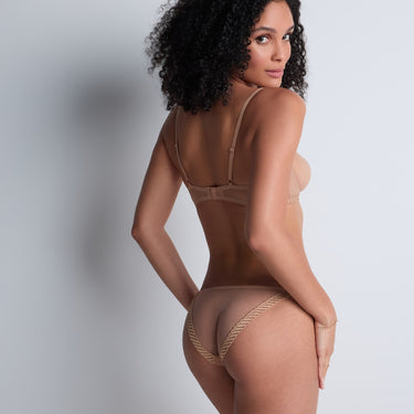Aubade Sheer Emotion Mini Coeur lav trusse sand Beige 5