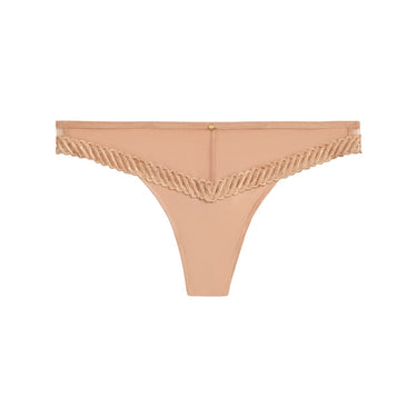 Aubade Sheer Emotion tanga string sand Beige 6