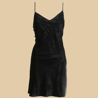 Marjolaine Nymphe silkekjole kort pÄsat blonde black Sort 1