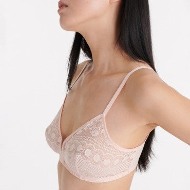 ERES Flore Fragrance bh uden bøjle trekants bh poudre rosee Lyserød 4