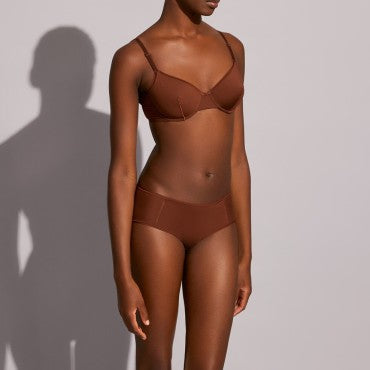 ERES Jersey Soyeux MONICA Soyeuse hipster trusse peau mate Brun 4