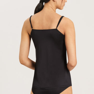 Hanro Satin Deluxe spaghetti top black Sort 3