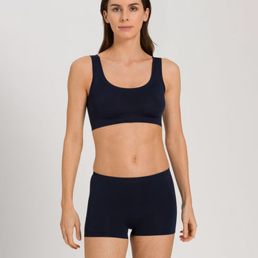 Hanro Touch Feeling bh crop top deep navy Blå 1