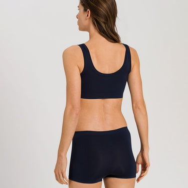 Hanro Touch Feeling bh crop top deep navy Blå 3
