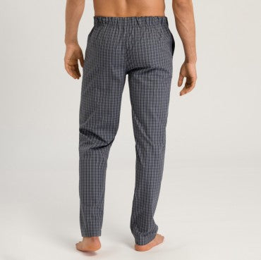 Hanro Night & Day herre-pyjamas bukser casual check sort 3