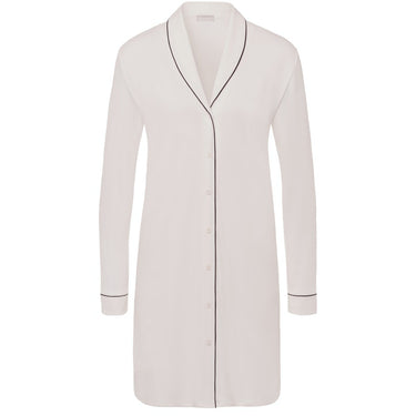 Hanro Natural Comfort natkjole langt ærme 100 cm almond Beige 4