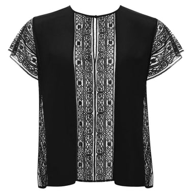 ERES Caraco Etoffe bluse/top kort ærme silke black Sort 1