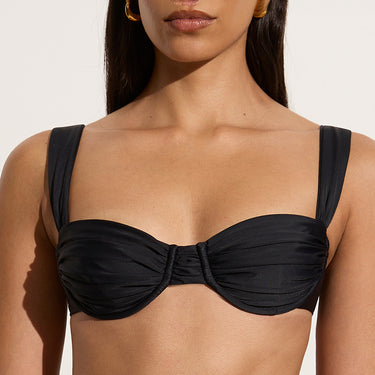 Faithfull the Brand Roma SOL bikinitop med bøjle black Sort 1