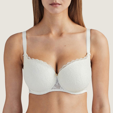 Aubade Rosessence vatteret bh halv skål balconet opal Hvid 1
