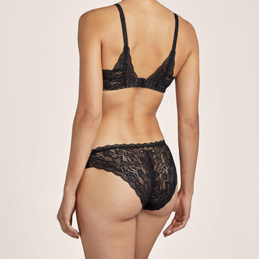 Aubade Rosessence vatteret bh dybt V black Sort 3