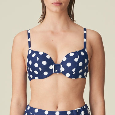 Marie Jo Swim Rosalie bikinitop med bøjle vatteret hjertefacon monaco blue Blå 2