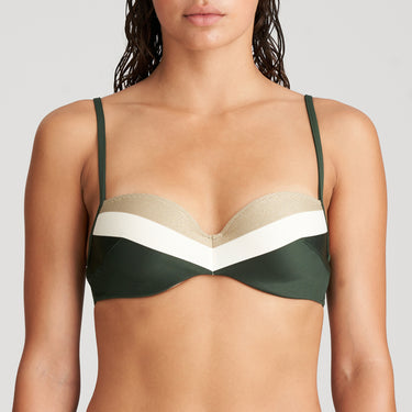 Marie Jo Swim Sitges bikinitop med bøjle vatteret balconet malachite Grøn 1