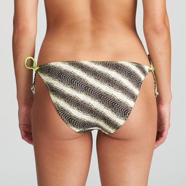 Marie Jo Swim Murcia bikinitrusse bindebånd yellow flash gul dyreprint 3