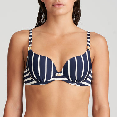 Marie Jo Swim Cadiz bikinitop med bøjle vatteret hjertefacon water blue Blå 1