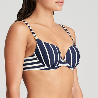 Marie Jo Swim Cadiz bikinitop med bøjle vatteret hjertefacon water blue Blå 2