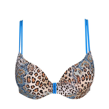 Minorca padded heart-shaped bikini top with underwire