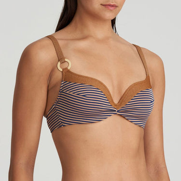 Marie Jo Swim Saturna bikinitop med bøjle vatteret hjertefacon ocean bronze Brun 2