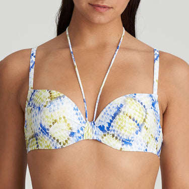 Marie Jo Swim Lundey bikinitop med bøjle vatteret hjertefacon lime snake Multi 1