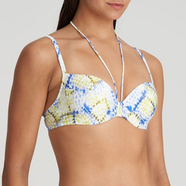 Marie Jo Swim Lundey bikinitop med bøjle vatteret hjertefacon lime snake Multi 2