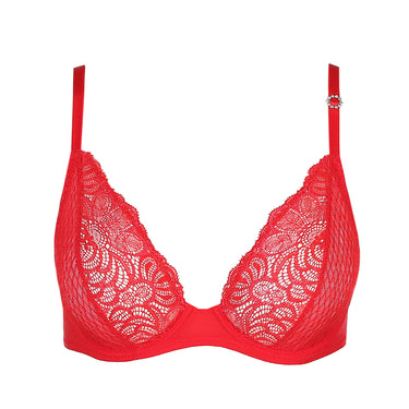 Marie Jo Linda bh dyb udskæring red Rød 4