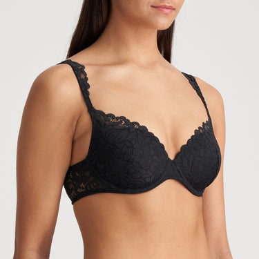 Marie Jo Elis bh vatteret hjertefacon black Sort 2