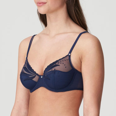 Marie Jo Etoile halvt vatteret bh dybt V sapphire blue BlĂĄ 2