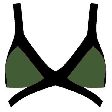 Agent Provocateur Mazzy bikinitop khaki/black Grøn 2