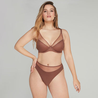 Agent Provocateur Lucky bh vatteret dybt V mocha mocha Brun 3