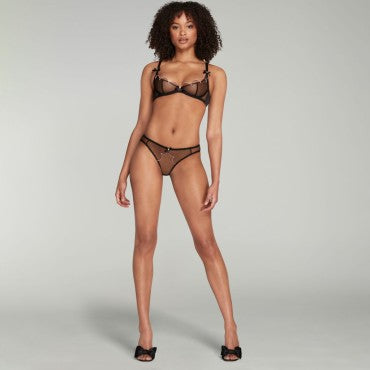 Agent Provocateur Lorna bh halv skĂĄl balconet black black/pink Sort 3