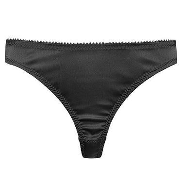 Cadolle Cathy Black Satin string trusse black Sort 3