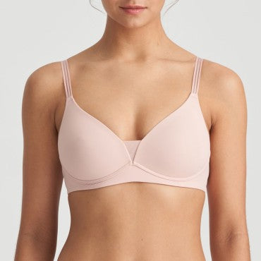 Marie Jo Louie vatteret bh uden bøjle glat t-shirt bh powder rose Beige 1