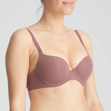 Marie Jo Louie bh vatteret push-up satin taupe Brun 1