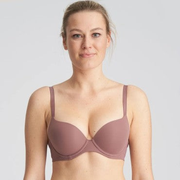 Marie Jo Louie bh vatteret push-up satin taupe Brun 2