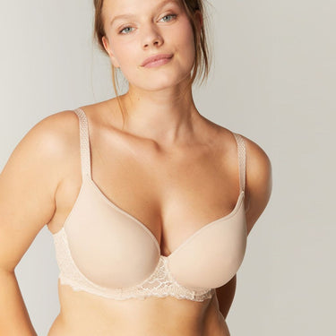 Simone Perele Caresse bh vatteret spacer peau rosee Lyserød 1