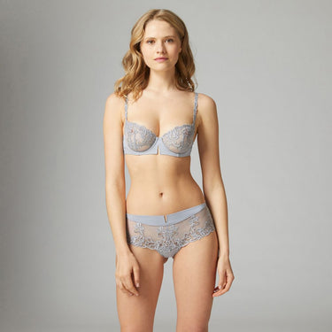 Simone Perele Saga bh halv skål balconet secret grey Grå 3