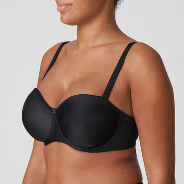 Satin bra molded strapless