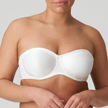 Satin bra molded strapless