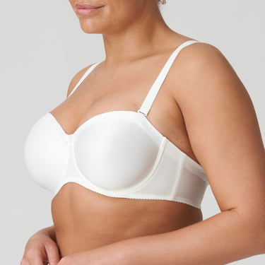 Satin bra molded strapless