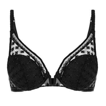 Simone Perele Hortense bh vatteret push-up black Sort 3