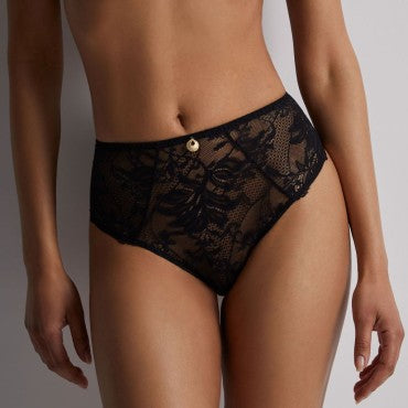 Aubade Gold Pleasure høj talje trusse black light Sort 1