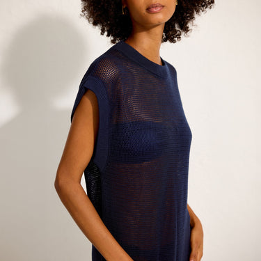 Cover-up strandtøj lang kjole