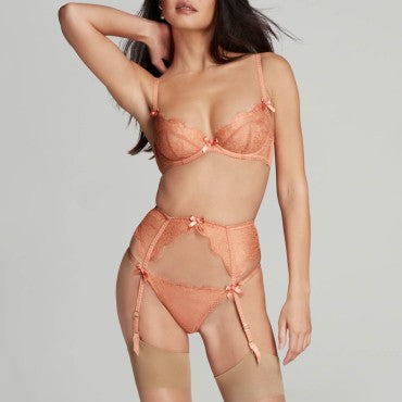 Agent Provocateur Lorna Lace strømpeholder praline praline Orange 1